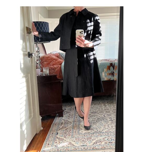 Calvin Klein Office Ready Linen blend Dress and Jacket Set Black - Picture 1 of 11